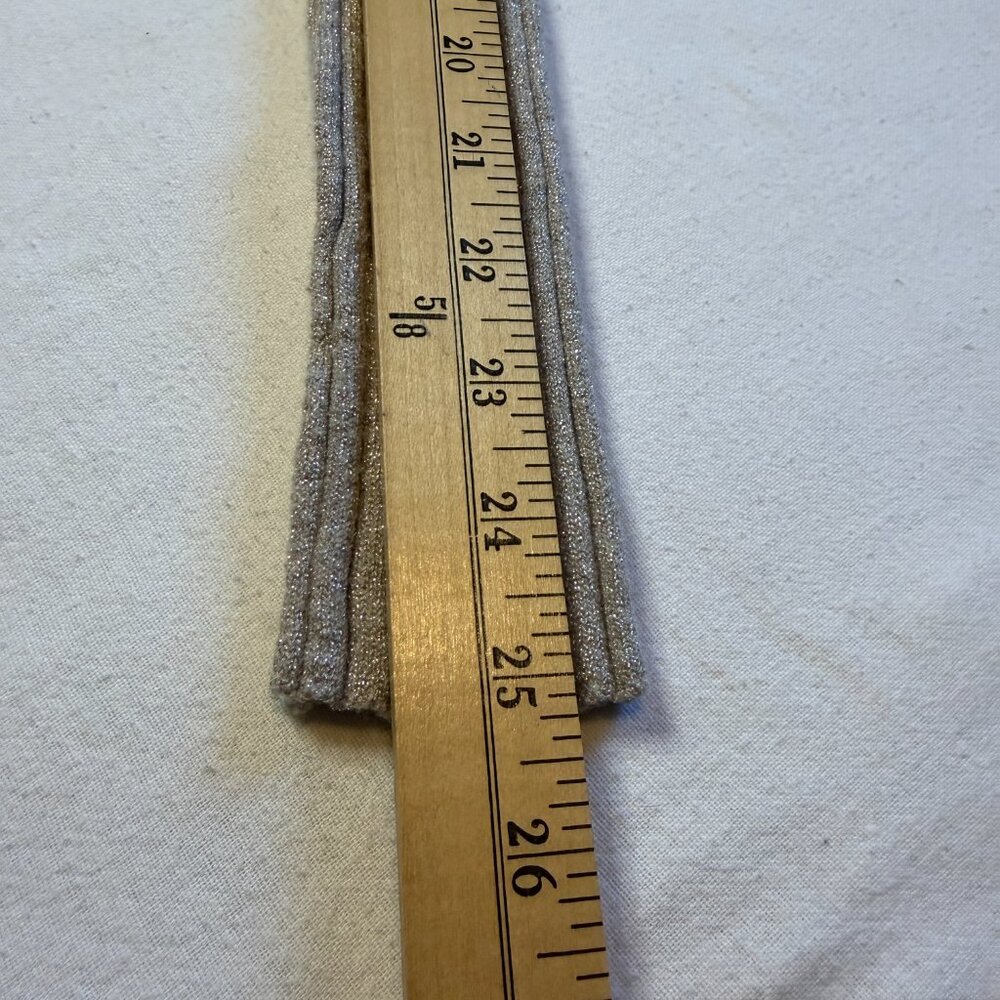 A New Day Shimmer Beige Fitted Ribbed V-Neck Button Down Cardigan XS - Picture 6 of 7